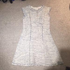 Sleeveless tweed dress